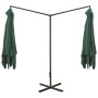 Sombrilla doble con poste de acero verde 600x300 cm de , Sombrillas - Ref: Foro24-312554, Precio: 160,33 €, Descuento: %