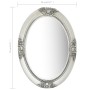 Espejo de pared estilo barroco plateado 50x70 cm de vidaXL, Espejos - Ref: Foro24-320354, Precio: 74,63 €, Descuento: %
