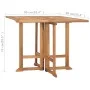 Mesa de comedor plegable para jardín madera de teca 90x90x75 cm de , Mesas de jardín - Ref: Foro24-315448, Precio: 174,94 €, ...