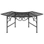 Banco de jardín de acero negro 113 cm de , Bancos de jardín - Ref: Foro24-318826, Precio: 110,21 €, Descuento: %