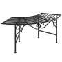 Banco de jardín de acero negro 113 cm de , Bancos de jardín - Ref: Foro24-318826, Precio: 110,21 €, Descuento: %