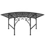 Banco de jardín de acero negro 113 cm de , Bancos de jardín - Ref: Foro24-318826, Precio: 110,21 €, Descuento: %