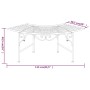 Banco de jardín de acero negro 113 cm de , Bancos de jardín - Ref: Foro24-318826, Precio: 110,21 €, Descuento: %