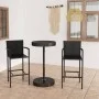 Set de muebles de bar de jardín 3 piezas ratán sintético negro de , Conjuntos de jardín - Ref: Foro24-3064769, Precio: 243,78...