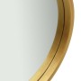 Espejo de pared con correa dorado 40 cm de vidaXL, Espejos - Ref: Foro24-320361, Precio: 31,82 €, Descuento: %