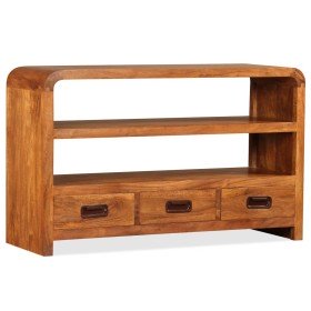 Mueble de TV madera maciza acacia 90x30x55 cm en Muebles TV | Comprar online en Foru.es