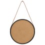 Espejo de pared con correa negro 40 cm de vidaXL, Espejos - Ref: Foro24-320363, Precio: 38,22 €, Descuento: %