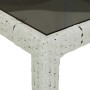 Set comedor jardín 3 pzas cojines ratán sintético vidrio blanco de , Conjuntos de jardín - Ref: Foro24-3278579, Precio: 225,5...