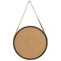 Espejo de pared con correa negro 50 cm de vidaXL, Espejos - Ref: Foro24-320367, Precio: 53,03 €, Descuento: %