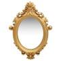Espejo de pared estilo castillo dorado 56x76 cm de vidaXL, Espejos - Ref: Foro24-320357, Precio: 63,03 €, Descuento: %