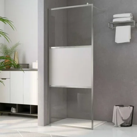 Mampara ducha accesible vidrio ESG medio esmerilado 100x195 cm by vidaXL, Shower walls and screens - Ref: Foro24-146642, Pric...