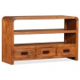 Mueble de TV madera maciza acacia 90x30x55 cm en Muebles TV | Comprar online en Foru.es