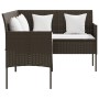 Set de sofás forma de L 5 pzas cojines ratán sintético marrón de , Conjuntos de jardín - Ref: Foro24-318580, Precio: 328,04 €...