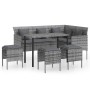 Set de sofás en forma de L 5 pzas cojines ratán sintético gris de , Conjuntos de jardín - Ref: Foro24-318582, Precio: 361,68 ...