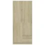 Armario de madera de ingeniería roble Sonoma 80x52x180 cm de , Armarios roperos - Ref: Foro24-800642, Precio: 275,11 €, Descu...