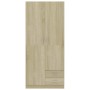 Armario de madera de ingeniería roble Sonoma 80x52x180 cm de , Armarios roperos - Ref: Foro24-800642, Precio: 275,11 €, Descu...
