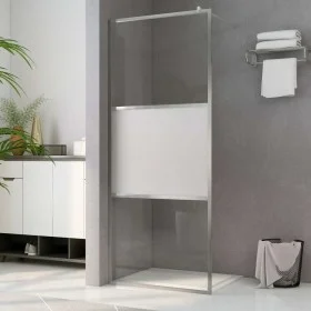 Accessible shower screen with medium frosted ESG glass 80x195cm by vidaXL, Shower walls and screens - Ref: Foro24-146640, Pri...