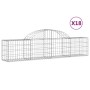 Cestas de gaviones 18 uds forma de arco hierro 200x30x40/60 cm de , Maceteros y jardineras - Ref: Foro24-3146061, Precio: 794...