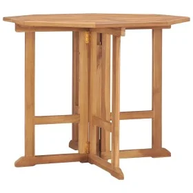 Mesa de comedor plegable para jardín madera de teca 90x90x75 cm de , Mesas de jardín - Ref: Foro24-315447, Precio: 203,28 €, ...