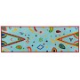 Mesa consola de madera maciza de mango azul pintada a mano de , Aparadores - Ref: Foro24-244596, Precio: 255,44 €, Descuento: %