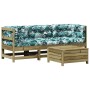 Juego de muebles jardín 4 pzas y cojines madera pino impregnada de , Conjuntos de jardín - Ref: Foro24-3250791, Precio: 444,2...