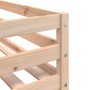 Litera con cortinas madera maciza pino blanco y negro 90x200 cm de , Camas y somieres - Ref: Foro24-3283892, Precio: 204,26 €...