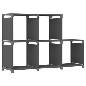 Estantería de 5 cubos de tela gris 103x30x72,5 cm en Librerías y estanterías | Comprar online en Foru.es