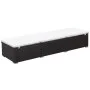 Liegestuhl mit braunem Kunststoff-Rattankissen von , Liegen - Ref: Foro24-317105, Preis: 147,63 €, Rabatt: %