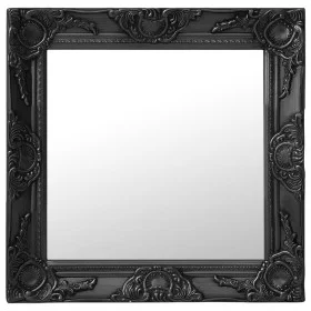 Espejo de pared estilo barroco negro 50x50 cm de vidaXL, Espejos - Ref: Foro24-320315, Precio: 42,33 €, Descuento: %