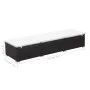 Liegestuhl mit braunem Kunststoff-Rattankissen von , Liegen - Ref: Foro24-317105, Preis: 147,63 €, Rabatt: %