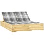 Tumbona doble y cojines madera de pino impregnada de , Tumbonas - Ref: Foro24-3065983, Precio: 322,94 €, Descuento: %