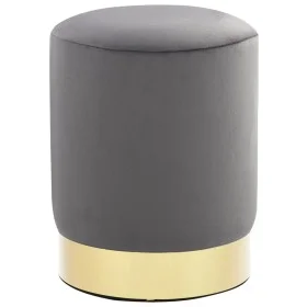 Taburete de terciopelo gris oscuro y dorado de , Taburetes y sillas plegables - Ref: Foro24-249835, Precio: 42,93 €, Descuent...