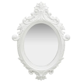 Espejo de pared estilo castillo blanco 56x76 cm de vidaXL, Espejos - Ref: Foro24-320356, Precio: 62,22 €, Descuento: %