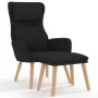 Entspannungssessel mit schwarzem Samthocker von , Sessel - Ref: Foro24-3097826, Preis: 125,97 €, Rabatt: %