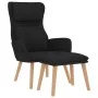 Entspannungssessel mit schwarzem Samthocker von , Sessel - Ref: Foro24-3097826, Preis: 125,97 €, Rabatt: %