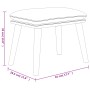 Sillón de relax con taburete terciopelo negro de , Sillones - Ref: Foro24-3097826, Precio: 128,01 €, Descuento: %