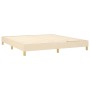 Cama box spring con colchón tela color crema 160x200 cm de , Camas y somieres - Ref: Foro24-3140950, Precio: 509,80 €, Descue...