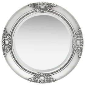 Espejo de pared estilo barroco plateado 50 cm de vidaXL, Espejos - Ref: Foro24-320346, Precio: 45,58 €, Descuento: %