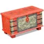 Baúl de almacenamiento madera de mango rojo 80x40x45 cm de , Baúles de almacenamiento - Ref: Foro24-243331, Precio: 264,09 €,...