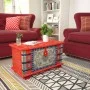 Baúl de almacenamiento madera de mango rojo 80x40x45 cm de , Baúles de almacenamiento - Ref: Foro24-243331, Precio: 264,09 €,...