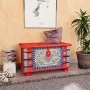 Baúl de almacenamiento madera de mango rojo 80x40x45 cm de , Baúles de almacenamiento - Ref: Foro24-243331, Precio: 264,09 €,...