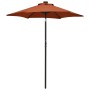 Sombrilla con luces LED aluminio terracota 200x211 cm de , Sombrillas - Ref: Foro24-313562, Precio: 75,49 €, Descuento: %