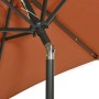 Sombrilla con luces LED aluminio terracota 200x211 cm de , Sombrillas - Ref: Foro24-313562, Precio: 75,49 €, Descuento: %