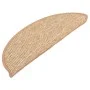 Alfombrilla autoadhesiva escalera 15 uds marrón claro 56x17x3cm de , Alfombrillas para escalones - Ref: Foro24-326898, Precio...