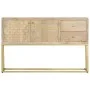 Aparador de madera maciza de mango dorado 120x30x75 cm de , Aparadores - Ref: Foro24-286500, Precio: 265,89 €, Descuento: %
