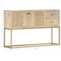 Aparador de madera maciza de mango dorado 120x30x75 cm de , Aparadores - Ref: Foro24-286500, Precio: 265,89 €, Descuento: %