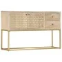 Aparador de madera maciza de mango dorado 120x30x75 cm de , Aparadores - Ref: Foro24-286500, Precio: 265,89 €, Descuento: %
