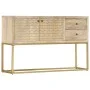 Aparador de madera maciza de mango dorado 120x30x75 cm de , Aparadores - Ref: Foro24-286500, Precio: 265,89 €, Descuento: %