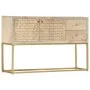 Aparador de madera maciza de mango dorado 120x30x75 cm de , Aparadores - Ref: Foro24-286500, Precio: 265,89 €, Descuento: %