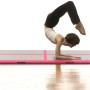 Esterilla inflable de gimnasia con bomba 600x100x10 cm PVC rosa de vidaXL, Esteras para pilates y yoga - Ref: Foro24-91921, P...